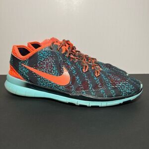 Womens NIKE Free TR Fit 5.0 Teal Blue Running Shoes / Size 9.5